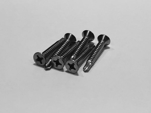 Screw, #12 x 1-1/2, Flat Thread-Forming